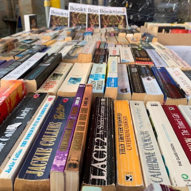 Books galore at Kirkby Lonsdale Charter Market with The Book Lounge