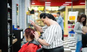 Hairdressing at Parkhead Market