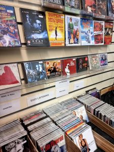 A selection of CD's and DVDs available