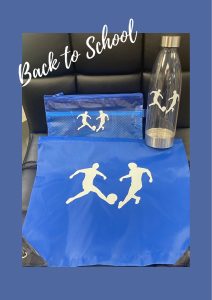 Personalised waterbottle and bag from DJ Sevi
